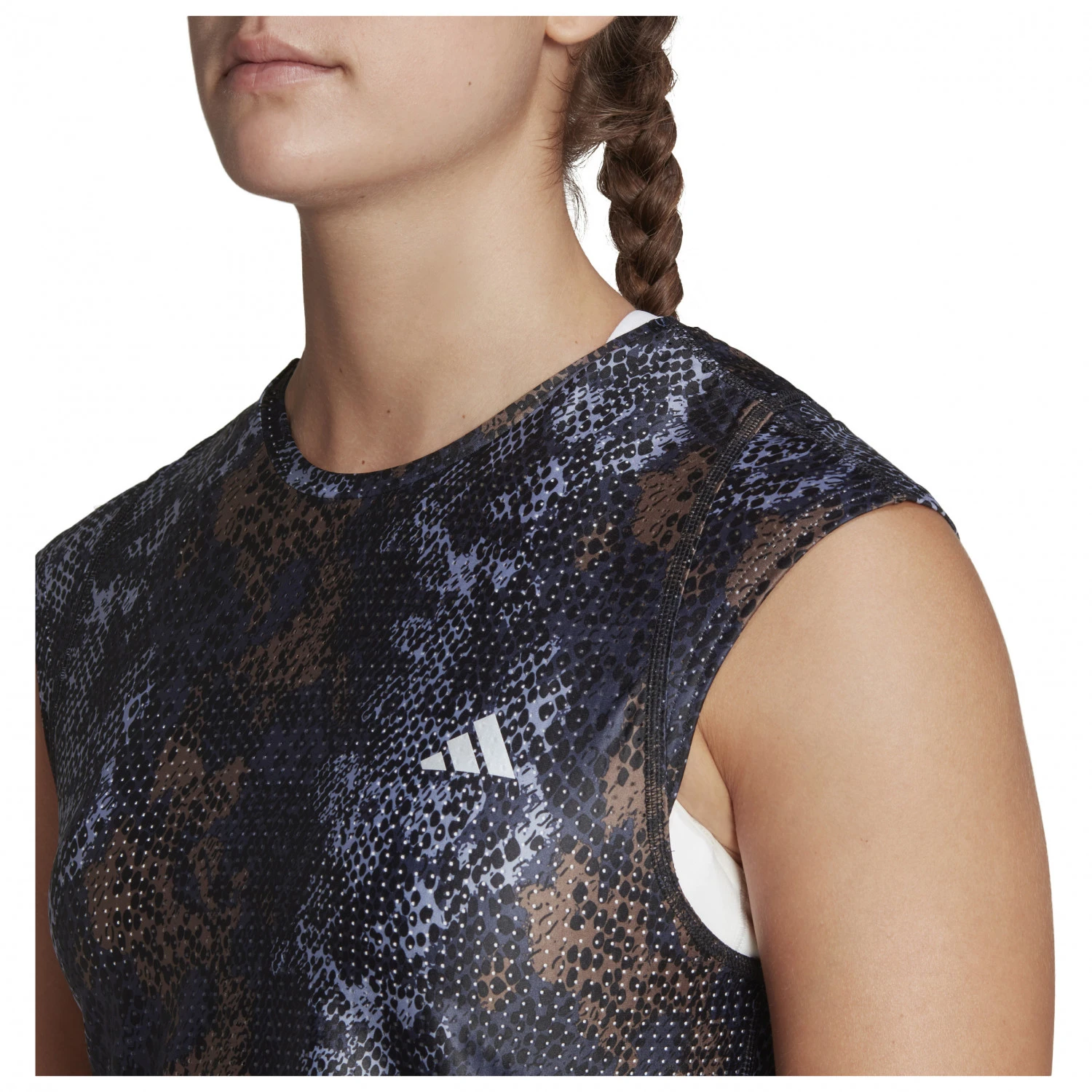 Adidas - Women's Fast Aop Tee - Running Shirt 4 Adidas - Women's Fast Aop Tee - Running Shirt - Image 4