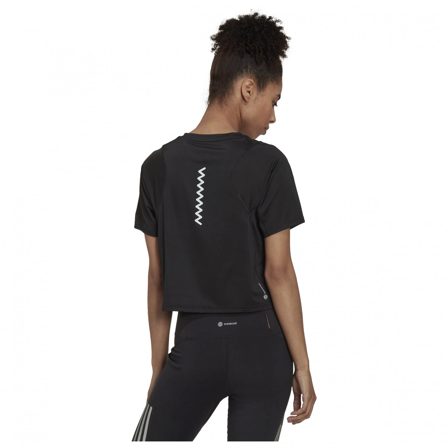 Adidas - Women's Fast Crop Tee - Running Shirt 3 Adidas - Women's Fast Crop Tee - Running Shirt - Image 3