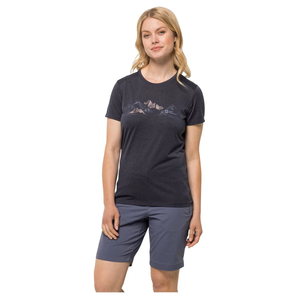 Jack Wolfskin - Women's Crosstrail Graphic - Sport Shirt 2 Jack Wolfskin - Women's Crosstrail Graphic - Sport Shirt - Image 2
