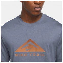 Nike - Dri-Fit Trail Running T-Shirt - Running Shirt -La Sportiva Store nike dri fit trail running t shirt running shirt detail 5