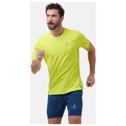 Odlo - T-Shirt S/S Crew Neck Zeroweight Chill-Tec - Running Shirt -La Sportiva Store odlo t shirt s s crew neck zeroweight chill tec running shirt detail 3