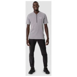 Salewa - Pedroc Pro Dry Half Zip T-Shirt - Sport Shirt -La Sportiva Store salewa pedroc pro dry half zip t shirt sport shirt detail 3